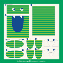 Load image into Gallery viewer, Cut, Sew, Create: Monster Zipper Pouch, Stacy Iest Hsu, 100% Cotton Fabric Panel, 20654-11P