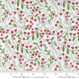 Merrymaking Winter Berries in Eggnog, Gingiber, Moda Fabrics, 48344 11M