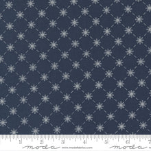 Load image into Gallery viewer, Merrymaking Bias Snowflakes in Winter Night, Gingiber, Moda Fabrics, 48345 12M
