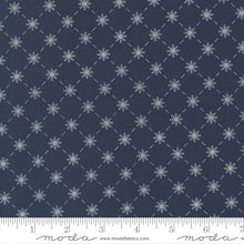 Load image into Gallery viewer, Merrymaking Bias Snowflakes in Winter Night, Gingiber, Moda Fabrics, 48345 12M