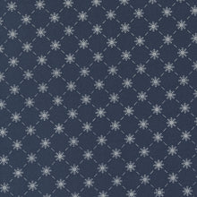 Load image into Gallery viewer, Merrymaking Bias Snowflakes in Winter Night, Gingiber, Moda Fabrics, 48345 12M