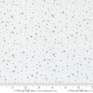 Merrymaking Snow Dots in Eggnog Silverbells, Gingiber, Moda Fabrics, 48346 11M