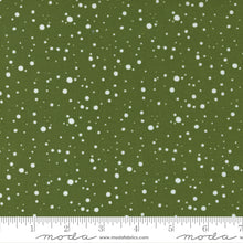Load image into Gallery viewer, Merrymaking Snow Dots in Evergreen, Gingiber, Moda Fabrics, 48346 14