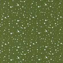 Load image into Gallery viewer, Merrymaking Snow Dots in Evergreen, Gingiber, Moda Fabrics, 48346 14