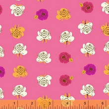 Load image into Gallery viewer, Far Far Away 2 Roses in Hot Pink, Heather Ross, 51203-12