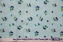 Load image into Gallery viewer, Country Girls Country Blueberries in Aqua, Tasha Noel, C3643 Aqua