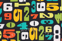 Load image into Gallery viewer, Modern Numbers in Citrus, Robin Zingone, Robert Kaufman Fabrics, 100% Cotton Fabric