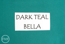Load image into Gallery viewer, 27-Inch Remnant Dark Teal Bella Cotton Solid Fabric from Moda, 9900 110
