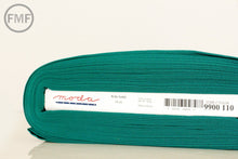Load image into Gallery viewer, 27-Inch Remnant Dark Teal Bella Cotton Solid Fabric from Moda, 9900 110
