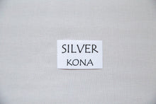 Load image into Gallery viewer, Silver Kona Cotton Solid Fabric from Robert Kaufman, K001-1333