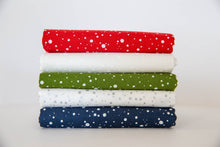 Load image into Gallery viewer, Merrymaking Snow Dots in Candy Cane, Gingiber, Moda Fabrics, 48346 15