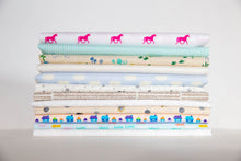 Load image into Gallery viewer, Low Volume Scrap Cabin Bundle, 12 Pieces, Stitched in Color Scrap Cabin Sew Along Bundle