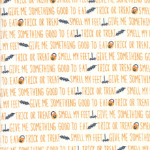 Load image into Gallery viewer, Ghouls and Goodies Trick or Treat Text in Cream Pumpkin, Stacy Iest Hsu, 20683 11
