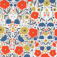 Load image into Gallery viewer, Words to Live By Peppy Petals in Cloud and Sky, Gingiber, Moda Fabrics, 48321 21