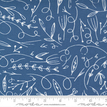 Load image into Gallery viewer, Words to Live By Filigree Doodle in Sky, Gingiber, Moda Fabrics, 48322 12