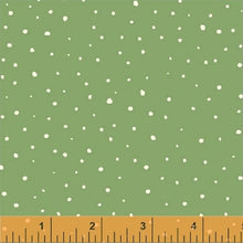 Load image into Gallery viewer, Snow Dots in Green, A Walk in the Woods, Whistler Studios, 50104-6
