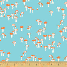 Load image into Gallery viewer, Far Far Away 3 Mushrooms in Blue, Heather Ross, 52756-10
