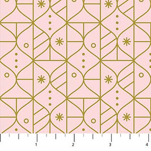 Polar Magic Deco Ornament Stripe in Pink and Gold Metallic, Lemonni, 90178M-21