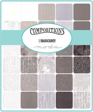 Load image into Gallery viewer, Compositions Charm Pack, BasicGrey, 30450PP, Five-Inch Squares
