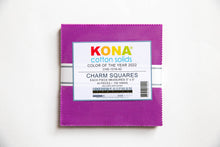 Load image into Gallery viewer, Cosmos Kona Cotton Color of the Year 2022, Five Inch Charm Squares, 100% Cotton Fabric Charm Pack, CHS-1018-42