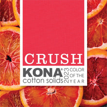 Load image into Gallery viewer, Crush Kona Cotton Color of the Year 2023, Five Inch Charm Squares, 100% Cotton Fabric Charm Pack, CHS-1110-42