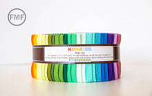 Load image into Gallery viewer, Kona Cotton New Colors 2019 Roll Up, Kona Cotton Solids, Robert Kaufman Fabrics, 100% cotton fabric jelly roll, RU-899-40