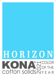 Horizon Kona Cotton Color of the Year 2021, Five Inch Charm Squares, Robert Kaufman, 100% Cotton Fabric Charm Pack, CHS-939-42
