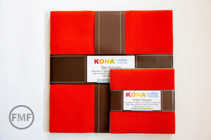 Kona Cotton New Colors 2019 Ten Square, Kona Cotton Solids, Robert Kaufman, 100% cotton fabric layer cake, TEN-764-42