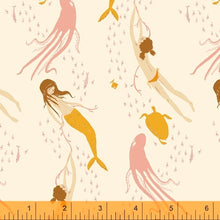 Load image into Gallery viewer, Underwater Sisters in Blush Pink, Heather Ross 20th Anniversary Collection, Windham Fabrics, 40943A-11