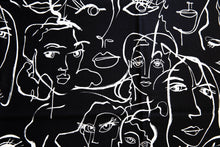 Load image into Gallery viewer, Abstract Expression, Black and White, De Leon Design Group DE#8255 B