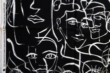 Load image into Gallery viewer, Abstract Expression, Black and White, De Leon Design Group DE#8255 B