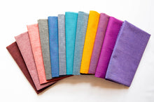 Load image into Gallery viewer, Andover Chambray Solids Bundle, 12 Pieces, 100% Cotton, A-C