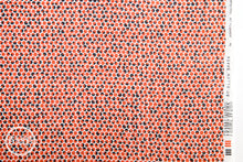 Load image into Gallery viewer, Framework Quarter Circles in Coral, Ellen Baker for Kokka Fabrics, Double Gauze Cotton Fabric, JG-41800-801B
