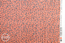 Load image into Gallery viewer, Framework Quarter Circles in Coral, Ellen Baker for Kokka Fabrics, Double Gauze Cotton Fabric, JG-41800-801B