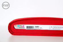 Load image into Gallery viewer, Poppy Kona Cotton Solid Fabric from Robert Kaufman, K001-1296