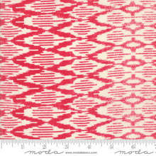 Load image into Gallery viewer, Spellbound Ikat in Scarlet Red Vanilla Sky, Urban Chiks, 100% Cotton, Moda Fabrics, 31116 11