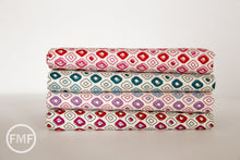 Load image into Gallery viewer, Spellbound Tribal Dots in Mystical Plum Vanilla Sky, Urban Chiks, 100% Cotton, Moda Fabrics, 31115 11