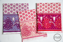 Load image into Gallery viewer, Spellbound Skull Double Border in Soul Pink, Urban Chiks, 100% Cotton, Moda Fabrics, 31110 12