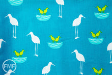 Load image into Gallery viewer, Perfectly Perched Nest in Meadow, Laurie Wisbrun, Robert Kaufman Fabrics, 100% Cotton Fabric, AWN-12849-270 MEADOW