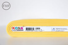Load image into Gallery viewer, Lemon Kona Cotton Solid Fabric from Robert Kaufman, K001-23