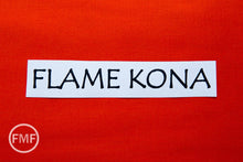 Load image into Gallery viewer, Flame Kona Cotton Solid Fabric from Robert Kaufman, K001-323