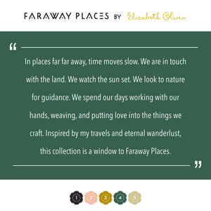 Faraway Places Llama Life in Ivory, Elizabeth Olwen, 100% GOTS-Certified Organic Cotton, Cloud9 Fabrics, 207703