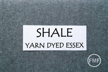 Load image into Gallery viewer, SHALE Yarn Dyed Essex, Linen and Cotton Blend Fabric from Robert Kaufman, E064-456 SHALE
