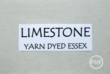 Load image into Gallery viewer, LIMESTONE Yarn Dyed Essex, Linen and Cotton Blend Fabric from Robert Kaufman, E064-478 LIMESTONE