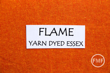 Load image into Gallery viewer, FLAME Yarn Dyed Essex, Linen and Cotton Blend Fabric from Robert Kaufman, E064-323 FLAME