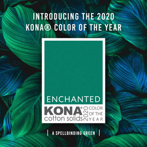 Enchanted Kona Cotton Color of the Year 2020 Roll Up, Kona Cotton Solids, Robert Kaufman Fabrics, 100% cotton fabric jelly roll, RU-887-40