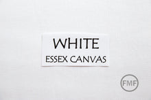 Load image into Gallery viewer, White Essex Canvas, Linen and Cotton Blend Fabric from Robert Kaufman, E119-1387 WHITE
