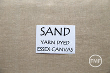 Load image into Gallery viewer, Sand Yarn Dyed Essex Canvas, Linen and Cotton Blend Fabric from Robert Kaufman, E120-1323 SAND