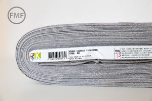 Steel Yarn Dyed Essex Canvas, Linen and Cotton Blend Fabric from Robert Kaufman, E120-91 STEEL