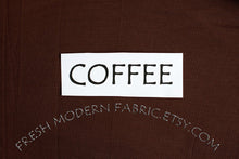 Load image into Gallery viewer, Coffee Kona Cotton Solid Fabric from Robert Kaufman, K001-1083